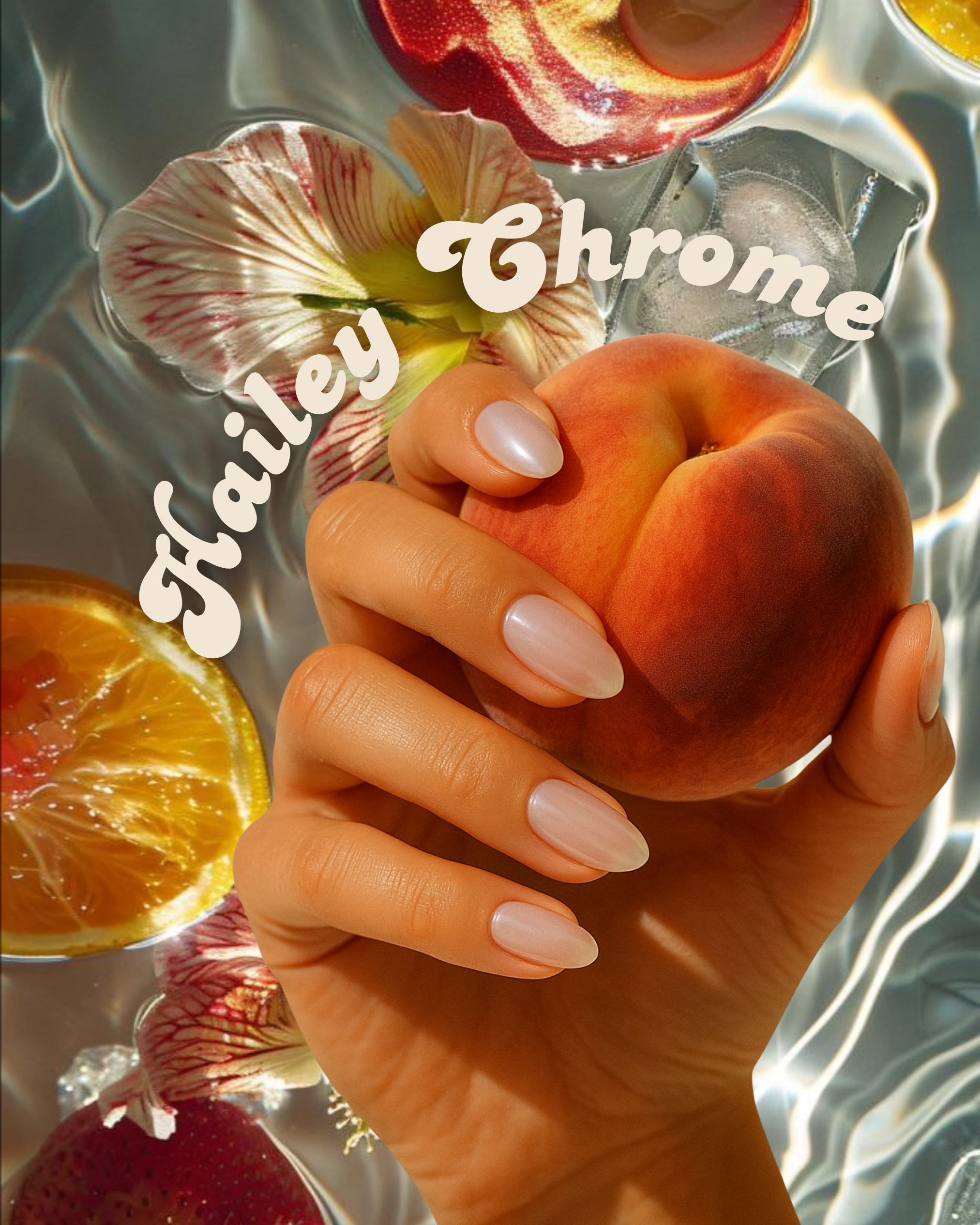 Hailey Chrome - White Transparant
